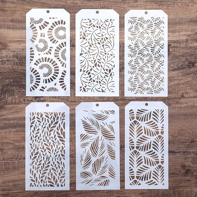 DIY Decorative Poppy Flower Stencil Template by SLGIFT