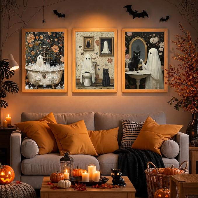 Mandun 3 Pack Halloween Paint by Numbers Kit - Image 3