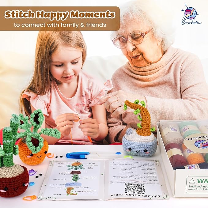 Crochetta Crochet Kit for Beginners, Beginner Crochet Kits for Adults - Image 3