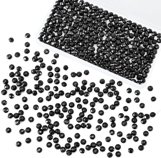 500Pcs 6mm Crystal Glass Beads for Jewelry Making Beads for Bracelets Necklace by Laopottbeads