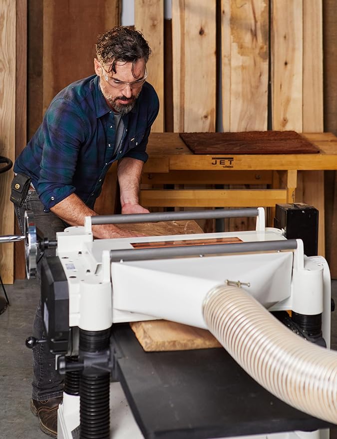 JET Black 20-Inch Planer, Helical Cutterhead, 5 HP, 230V 1Ph (Model JWP-208HH-BLK)