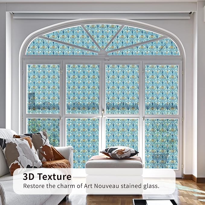 3D Vintage Stained Glass Window Film - Image 4