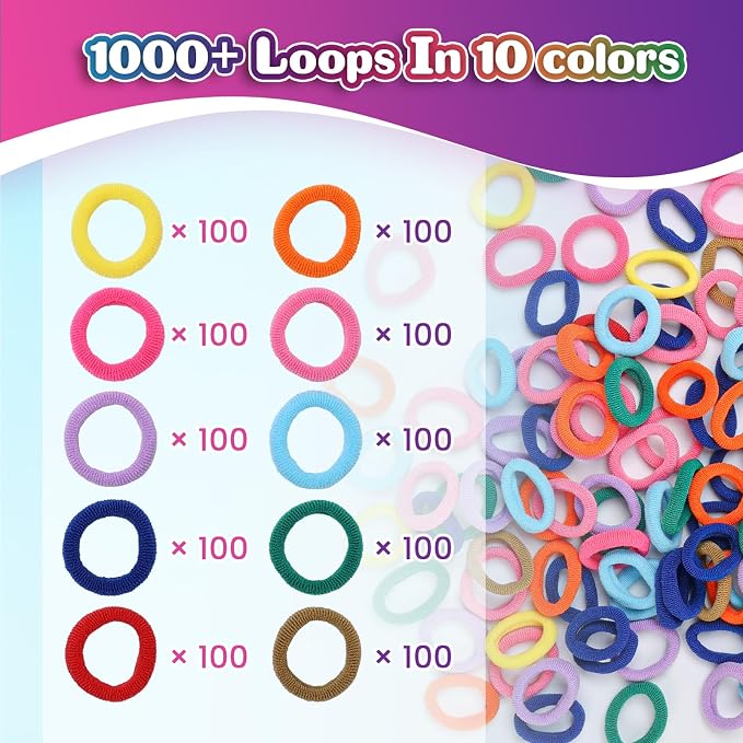 DDAI Bracelet Making Toys Refill Loops Elastic Cloth Band - Image 4