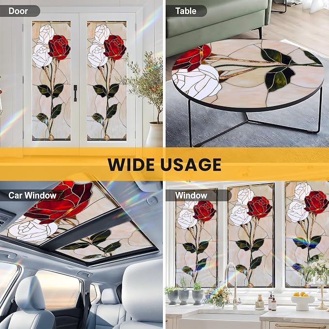 Stained Glass Window Privacy Film Static Cling - Image 8