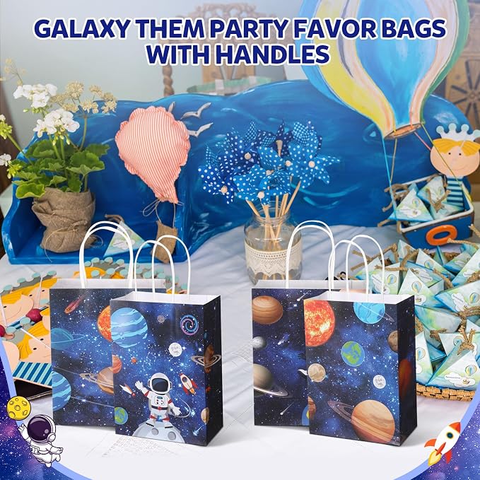 Gaillty 24 Pcs Outer Space Party Favor Bags Galaxy Goodie Gift Bags - Image 4