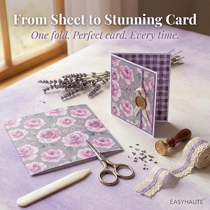 Scrapbook Paper & Scrapbooking Supplies, Lavender 6x6 Double-Sided Patterned - Image 2