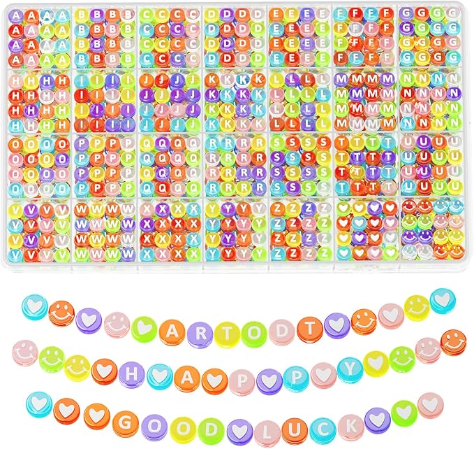 ARTDOT 1400 Pieces Letter Beads by ARTDOT