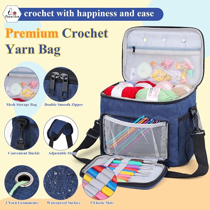 Aeelike Complete Beginner Kit 87PCS, Crochet Kit - Image 4