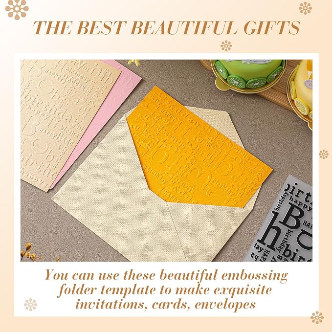 Geiserailie 1 Pcs Embossing Folders 2d/3D Embossing Machine Template Paper Card - Image 5