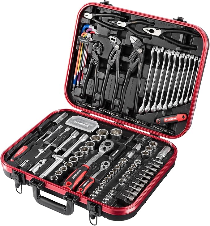 TRUE MECHANIC™ 169-Piece Mechanics Tool Set and Socket Set, Gift Series, Professional Metric Set