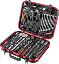 TRUE MECHANIC™ 169-Piece Mechanics Tool Set and Socket Set, Gift Series, Professional Metric Set