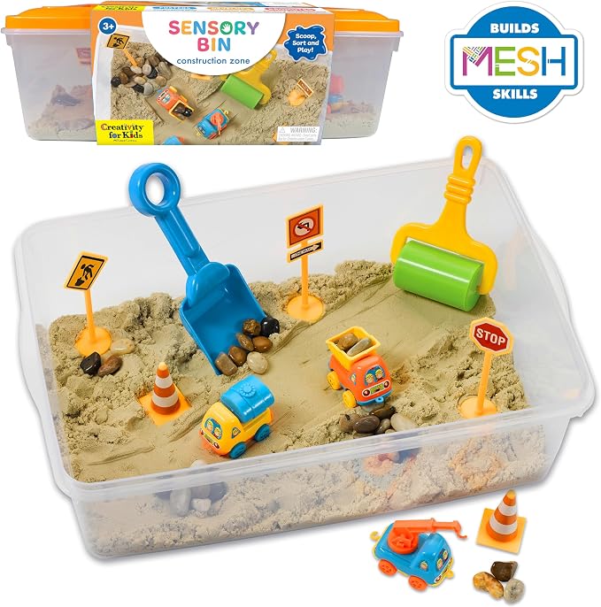 Creativity for Kids Sensory Bin: Construction Zone Playset - Image 8