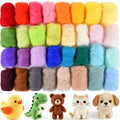 NEBURORA 32 Color Needle Felting Wool Set 3g Per Color Total 96g Wool Felt by NEBURORA