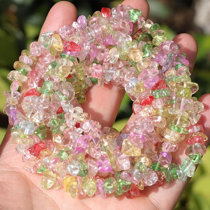200 Pcs Crystal Chip Glass Beads - Image 2