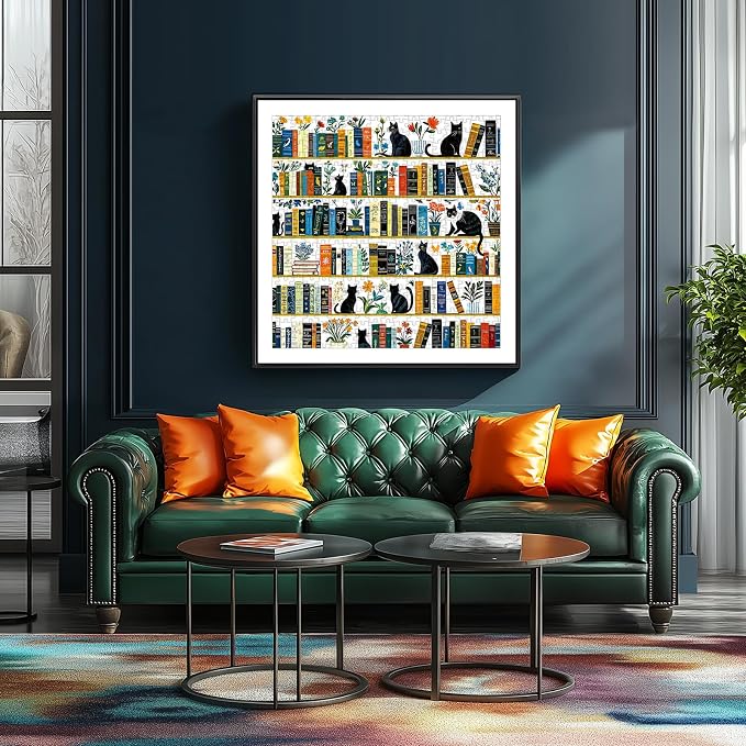 MINIWAN Black Cat Bookshelf Puzzles - Image 4