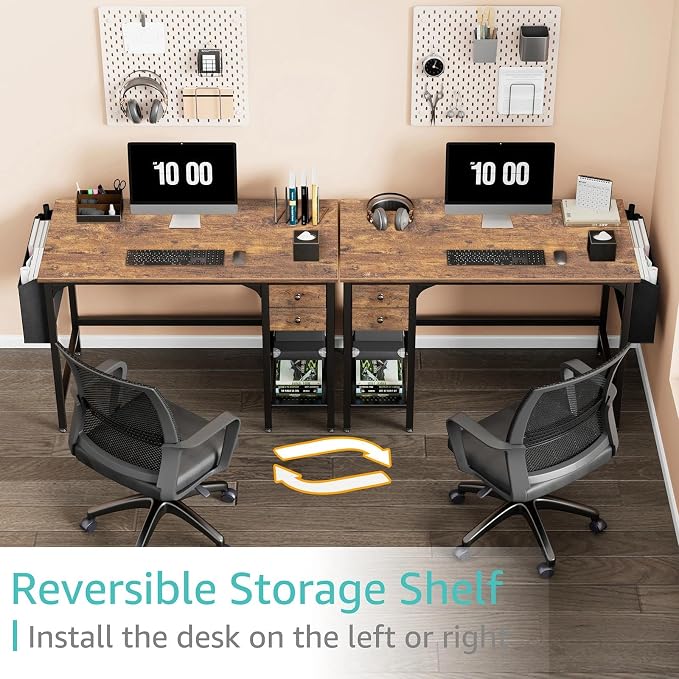 Lufeiya Computer Desk with Drawers - Image 4