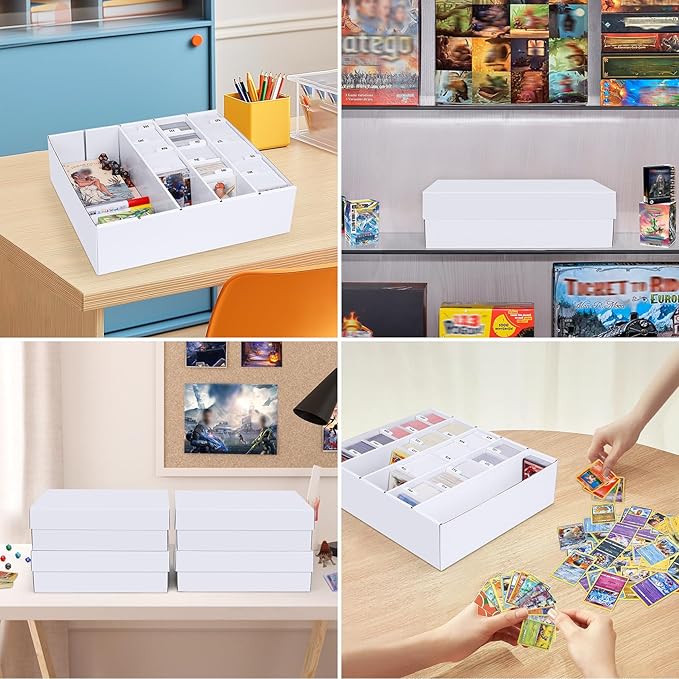 5 Row Trading Card Storage Box, 1 Pack Cardboard Storage Box - Image 6