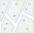 Quilting Template Set Acrylic Cutting Templates by Jutom