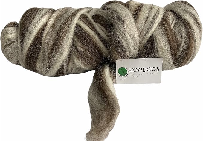 Natural Wool roving, 8 OZ. Best - Image 8