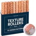 Byllstore Clay Texture Rollers | 10-Pack | 5 in x 0.65 in | Premium Wooden by BYLLSTORE