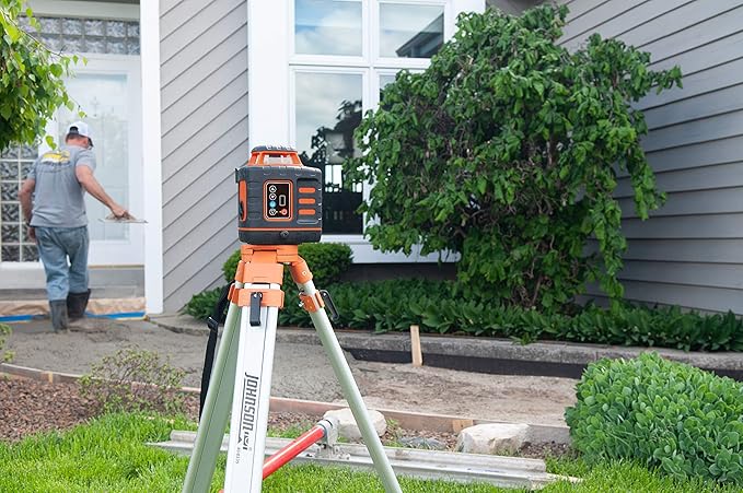 Johnson Level & Tool 99-027K Self-Leveling Rotary Laser System, 8.75", Red, 1 Kit