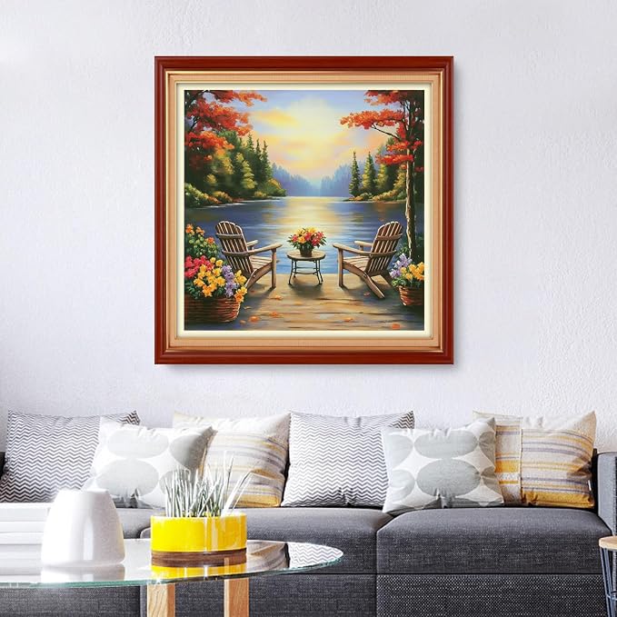 Foxhool Stamped Cross Stitch Kits, 11CT Printed Cross Stitch Pattern Full - Image 2