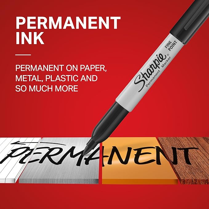 Sharpie Permanent Markers, Fine Tip, Fade Resistant - Image 3