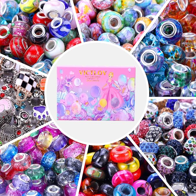 European Large Hole Spacer Charm Beads - Image 3