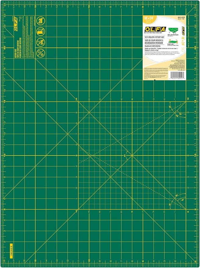 OLFA 18" x 24" Self Healing Rotary Cutting Mat - Image 2