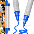 ARTISTRO 2 Blue Dual-Tip Acrylic Paint Pens by ARTISTRO