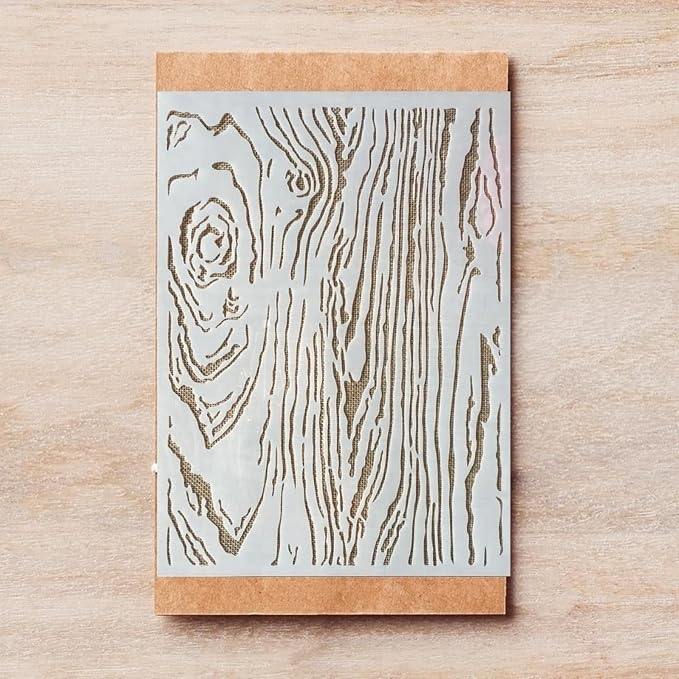 TIAMECH A4 Reusable Wooden Texture Stencil - Image 7