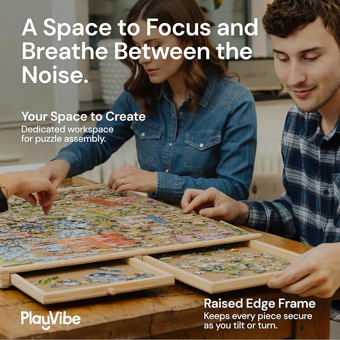 PlayVibe 1000 Piece Puzzle Board - Image 4