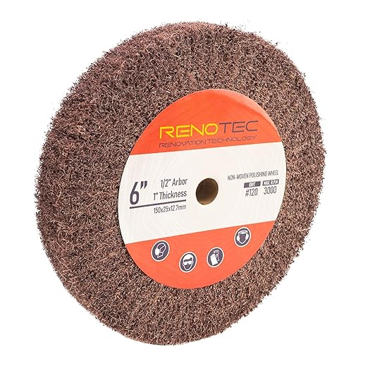 6 Inch Flap Wheel, Non-Woven Polishing Wheel (Grit120)