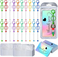 Sasylvia 60 Pcs Beadable Keychain Bars Bulk Making Kit 20 Beaded Keychain 20 by Sasylvia