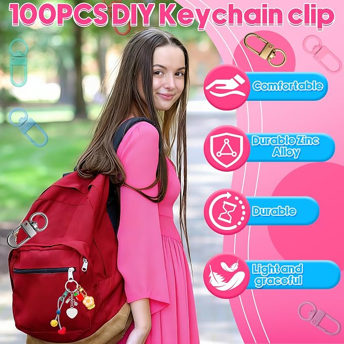 100PCS Dopamine Color Keychain - Image 5