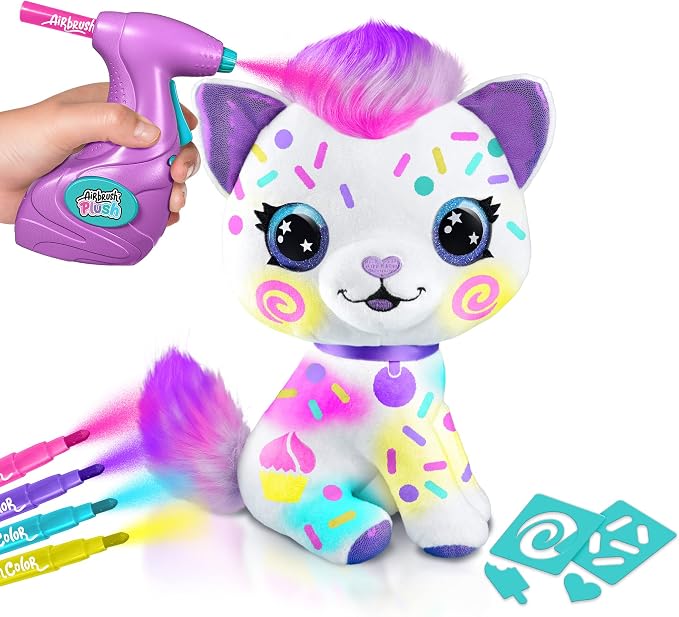 Canal Toys Personalize Airbrush Plush Large Kitty! Decorate, Repeat! Customize - Image 13