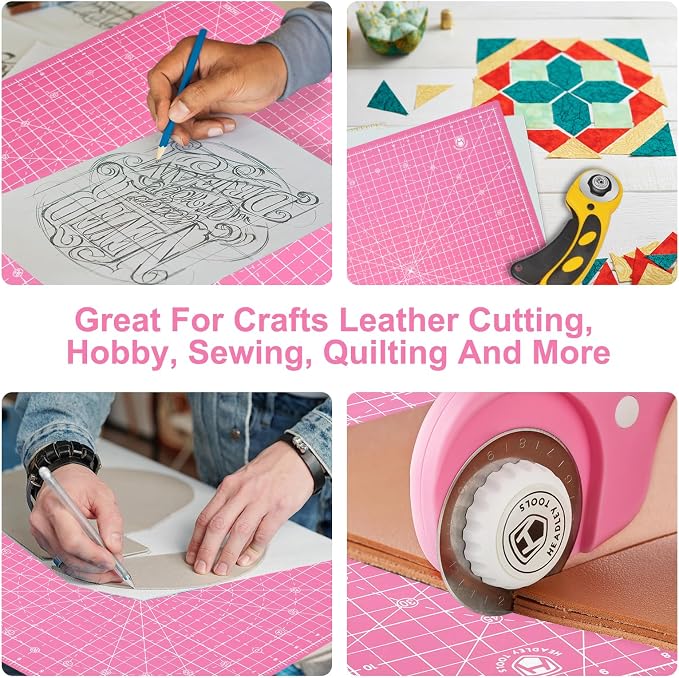 Headley Tools 17"x17" Rotating Cutting Mat, Self Healing Mat - Image 7
