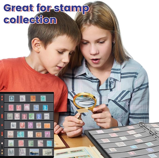 Gersoniel 30 Pieces stamp collecting supplies stamp collector pages Album sheets - Image 5