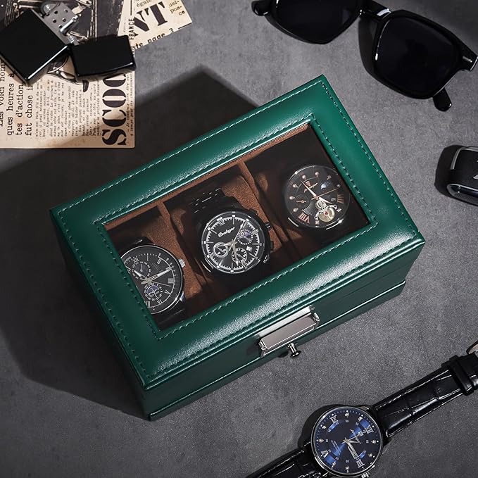 ProCase Watch Box, 3 Slot Watches Display Case - Image 5