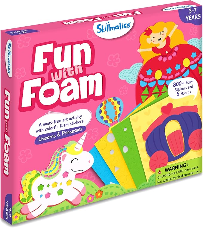 Skillmatics Foam Sticker Art Activity – Unicorns & Princesses - Image 7