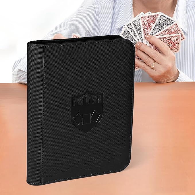 4 Pocket Ringless Side Loading Trading Card Binder, 160 Cards PU Fixed Page - Image 8