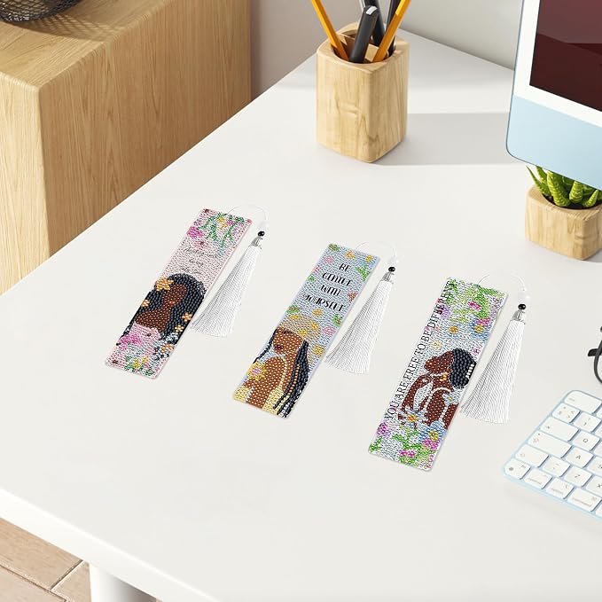 Diamond Art Bookmarks for Women, DIY Book Marks Making Kits for Reading - Image 6