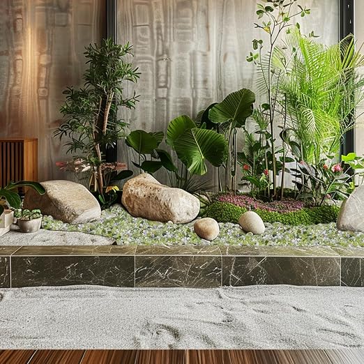 Pulovin 5 lbs Jade Pebbles for Indoor Plants, Decorative Pebbles for Bamboo - Image 7