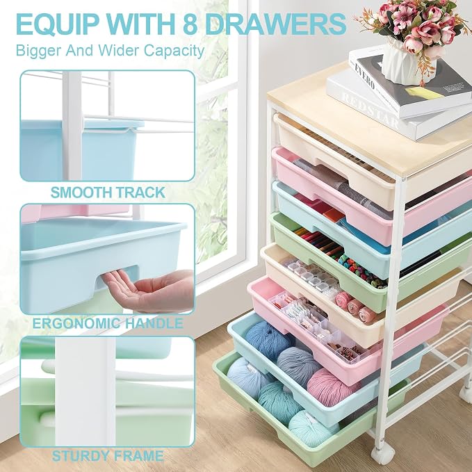 SYKIARIOL Rolling Storage Cart - Image 3