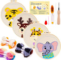Pllieay 4 Sets Punch Needle Kits, Punch Needle Embroidery Kits by Pllieay