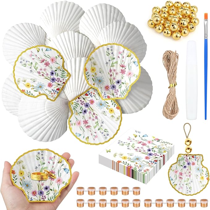 Gilprop 12 Pcs Large Scallop Shells by Gilprop