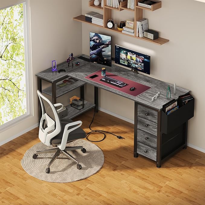 Lufeiya L Shaped Gaming Desk - Image 2