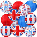 Panelee 12 Pcs British Party Decoration Britain UK England Flag Theme Hanging by Panelee