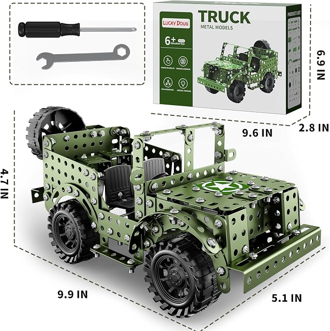 Lucky Doug STEM Building Projects Model Truck Set - Image 7