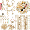 VioraWhite 457 Pcs Charms Lip Gloss Keychain Making Kit, DIY Craft by VioraWhite